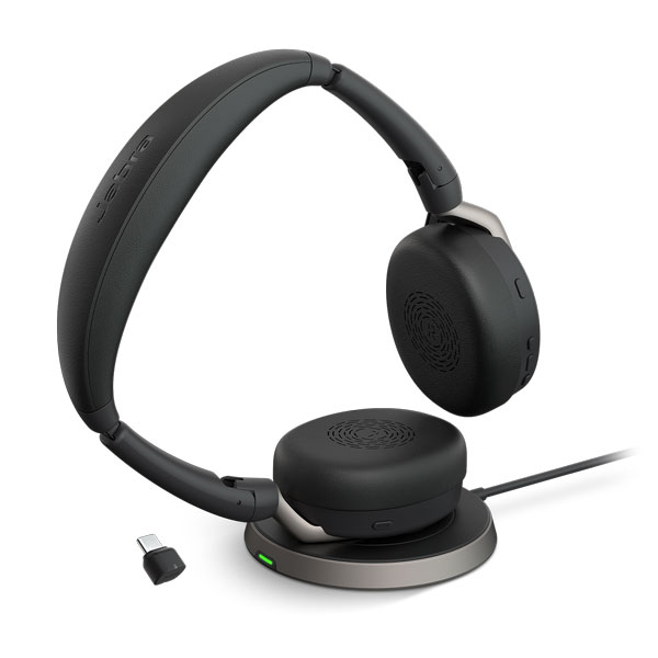Tai nghe Jabra Evolve2 65 Flex - USB-C UC Stereo (Wireless Charging) | P/N: 26699-989-889
