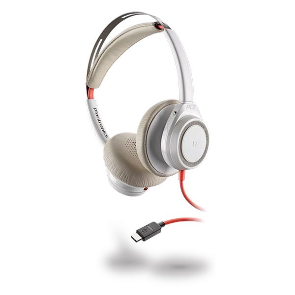 Tai nghe Plantronics Blackwire 7225, màu trắng, USB-C