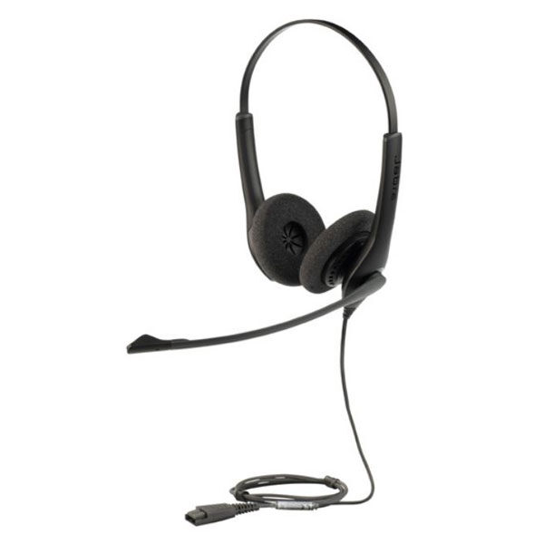 Hình ảnh tai nghe Jabra Biz 1100 QD Duo, thiết kế chụp tai kép với micro chống ồn.