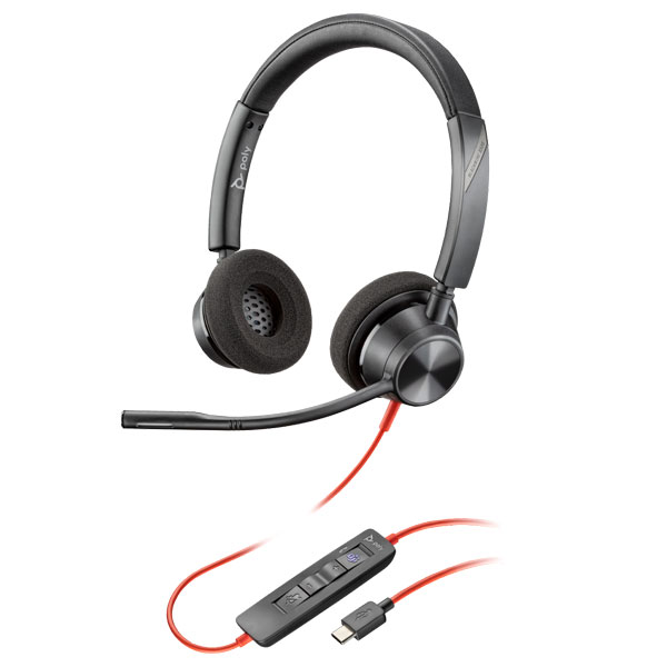 Tai nghe Plantronics Blackwire 3320, Microsoft, USB-C | P/N: 214013-101