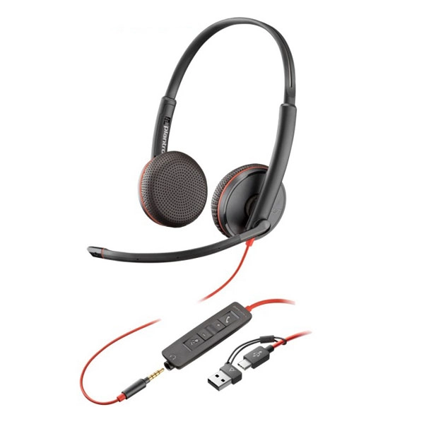 Tai nghe Poly BW 3225 USB-C HS +3.5mmP +USB-C/A