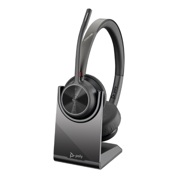 Poly Voyager 4320-m Microsoft Teams Certified Headset With Charge Stand H1