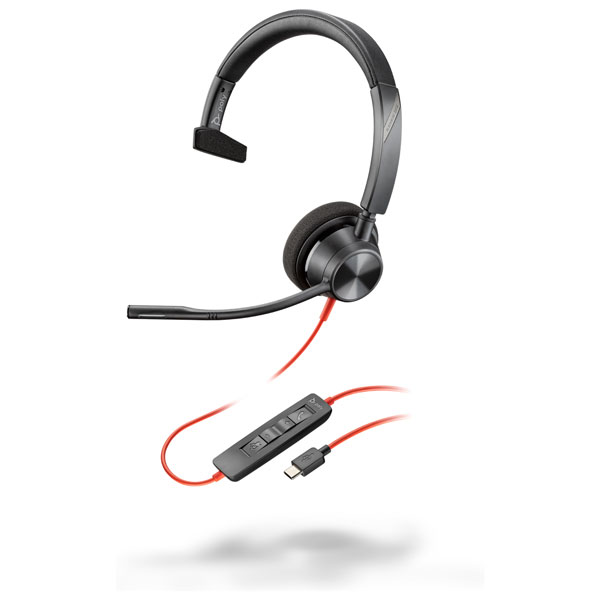 Tai nghe Plantronics Blackwire 3310, USB-C | P/N: 213929-101