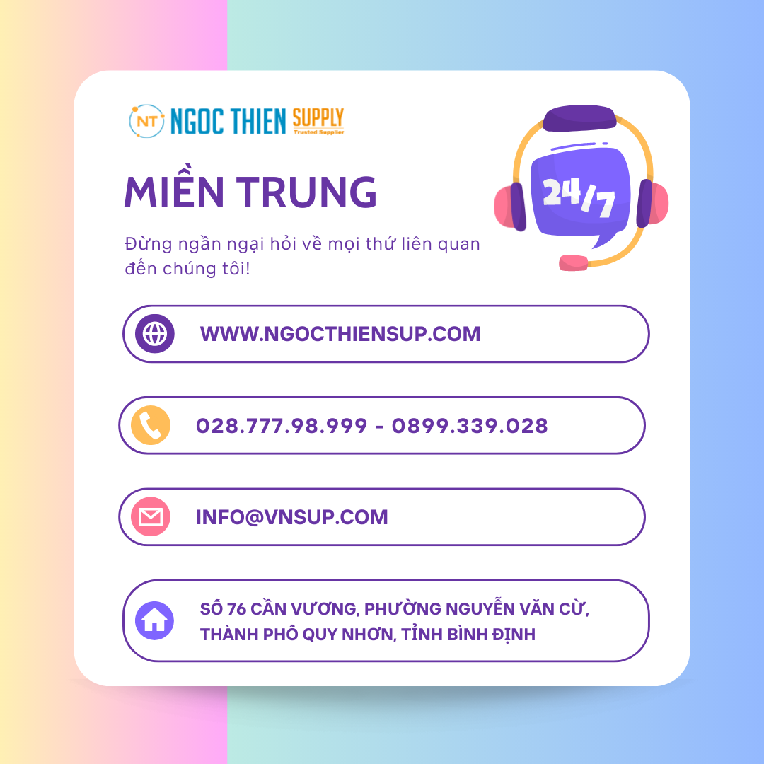 Liên hệ với Ngọc Thiên tại khu vực miền Trung