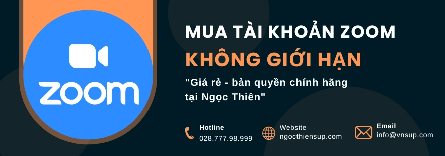 Mua tài khoản Zoom không giới hạn thời gian